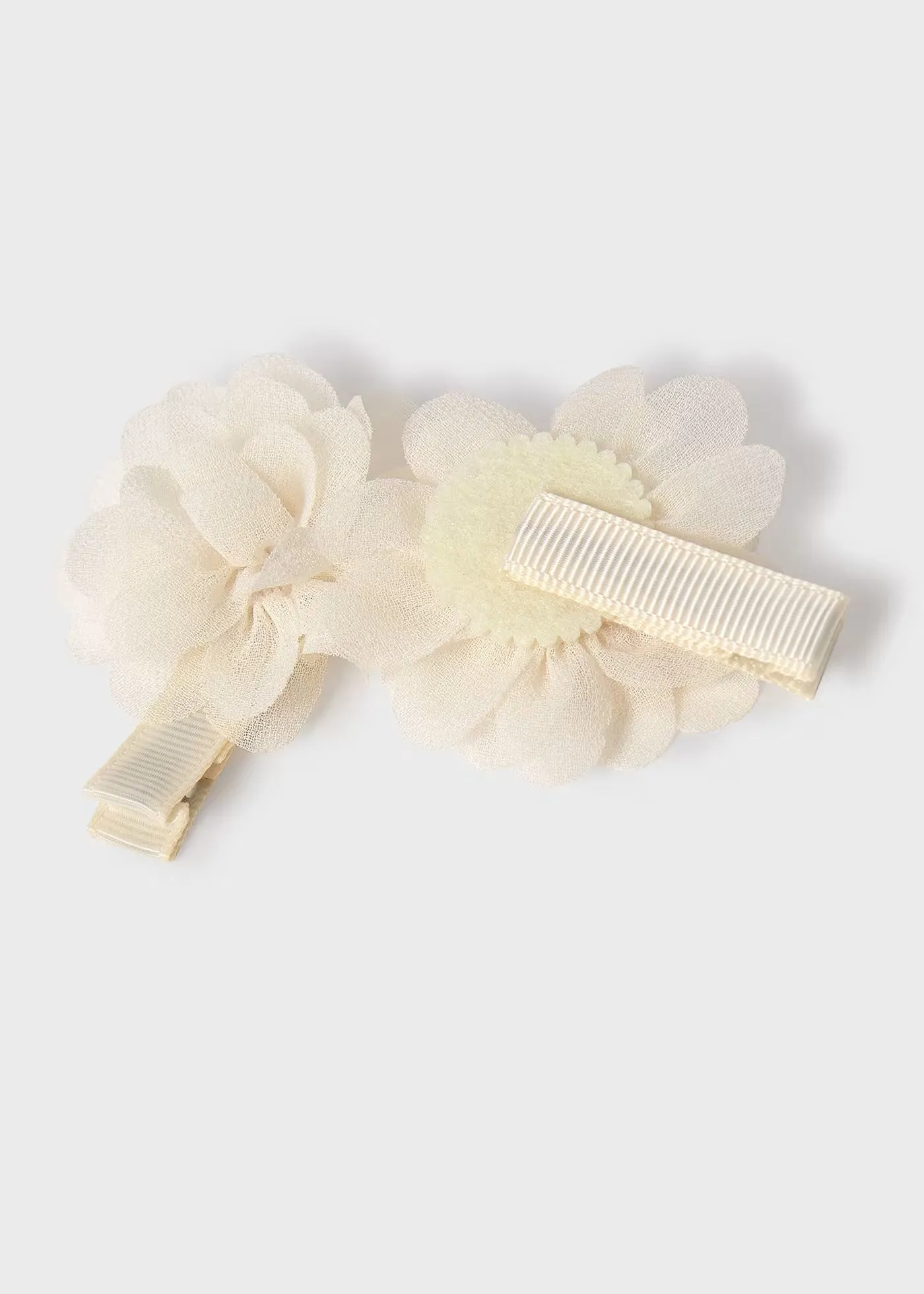 2 Hair clip set - Cream