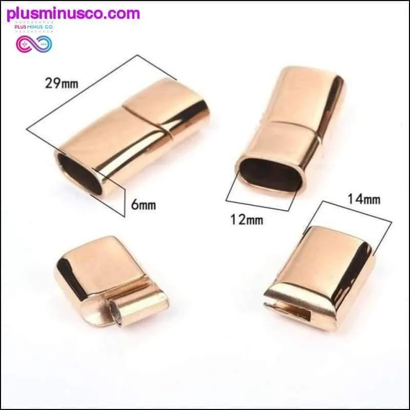 2pcs Stainless Steel Magnetic Clasps Charms Connector Buckle