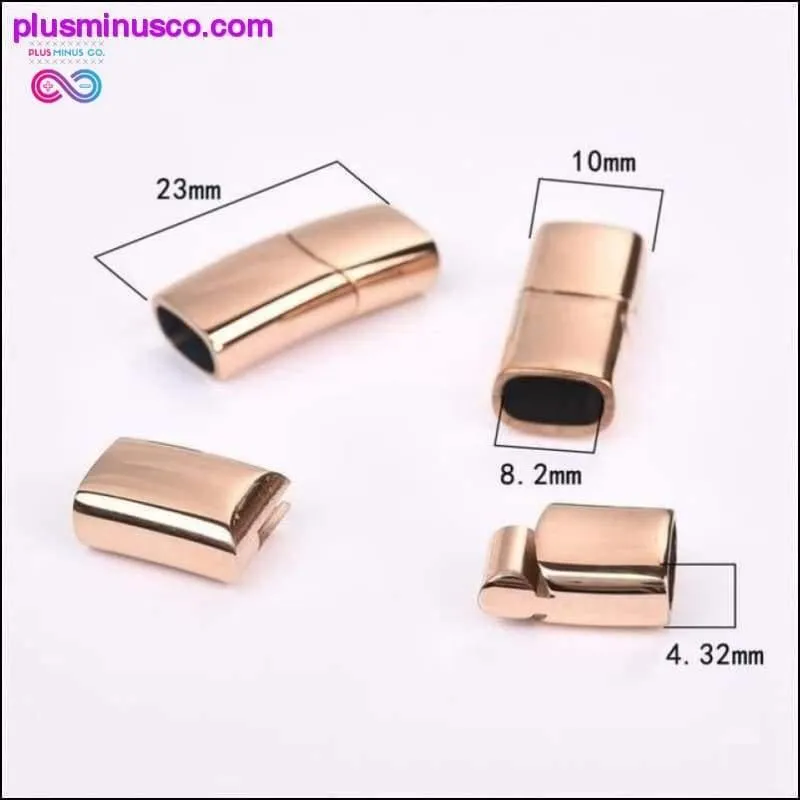 2pcs Stainless Steel Magnetic Clasps Charms Connector Buckle