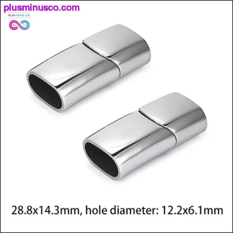 2pcs Stainless Steel Magnetic Clasps Charms Connector Buckle