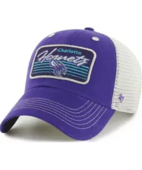 '47 Men's NBA Charlotte Hornets Five Point Patch Clean Up Adjustable Hat