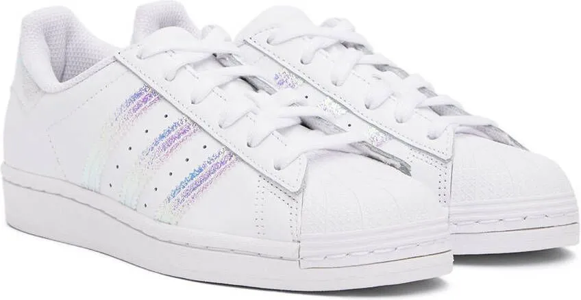 Adidas Kids White Superstar Big Kids Sneakers