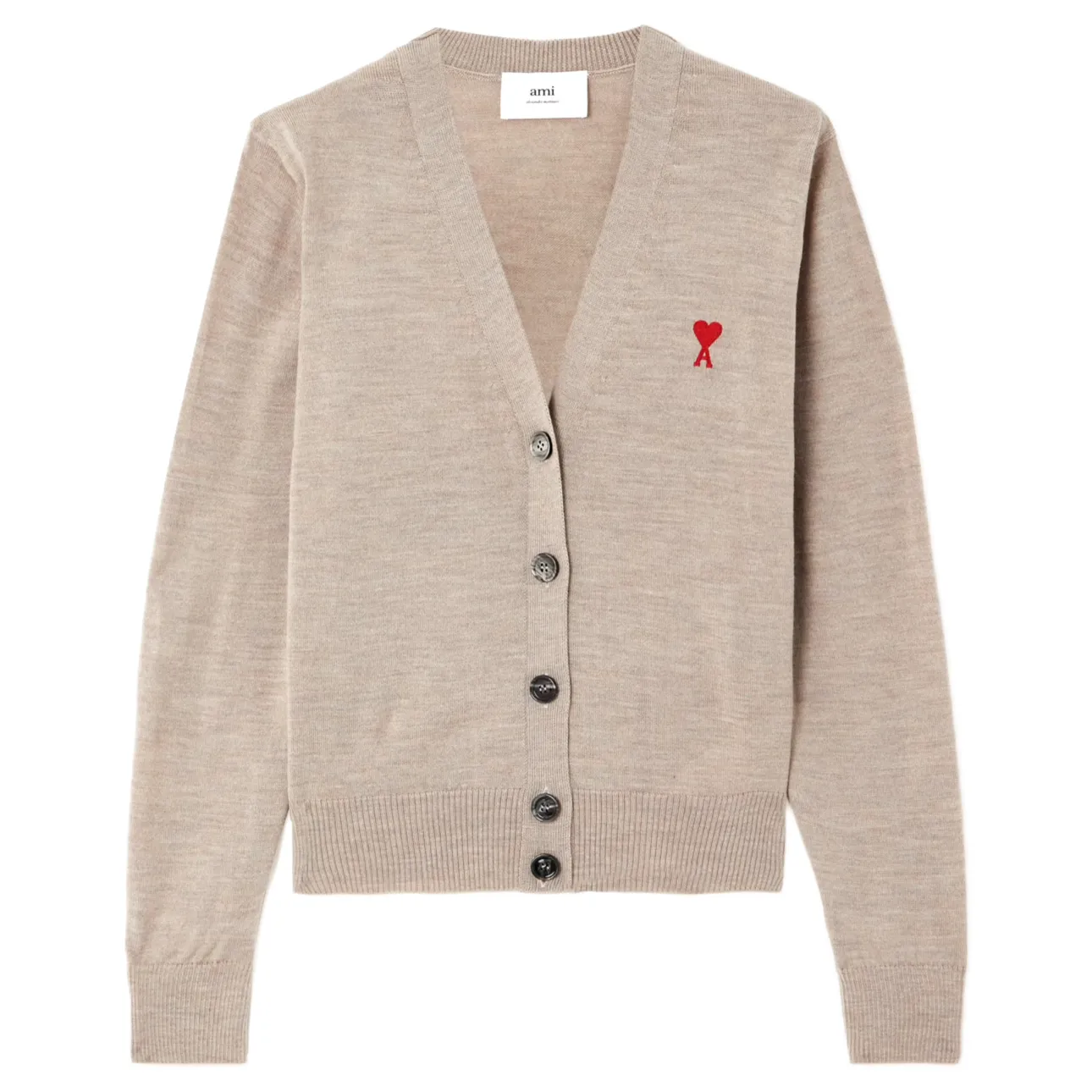 AMI PARIS  |Casual Style Wool Long Sleeves Plain Office Style