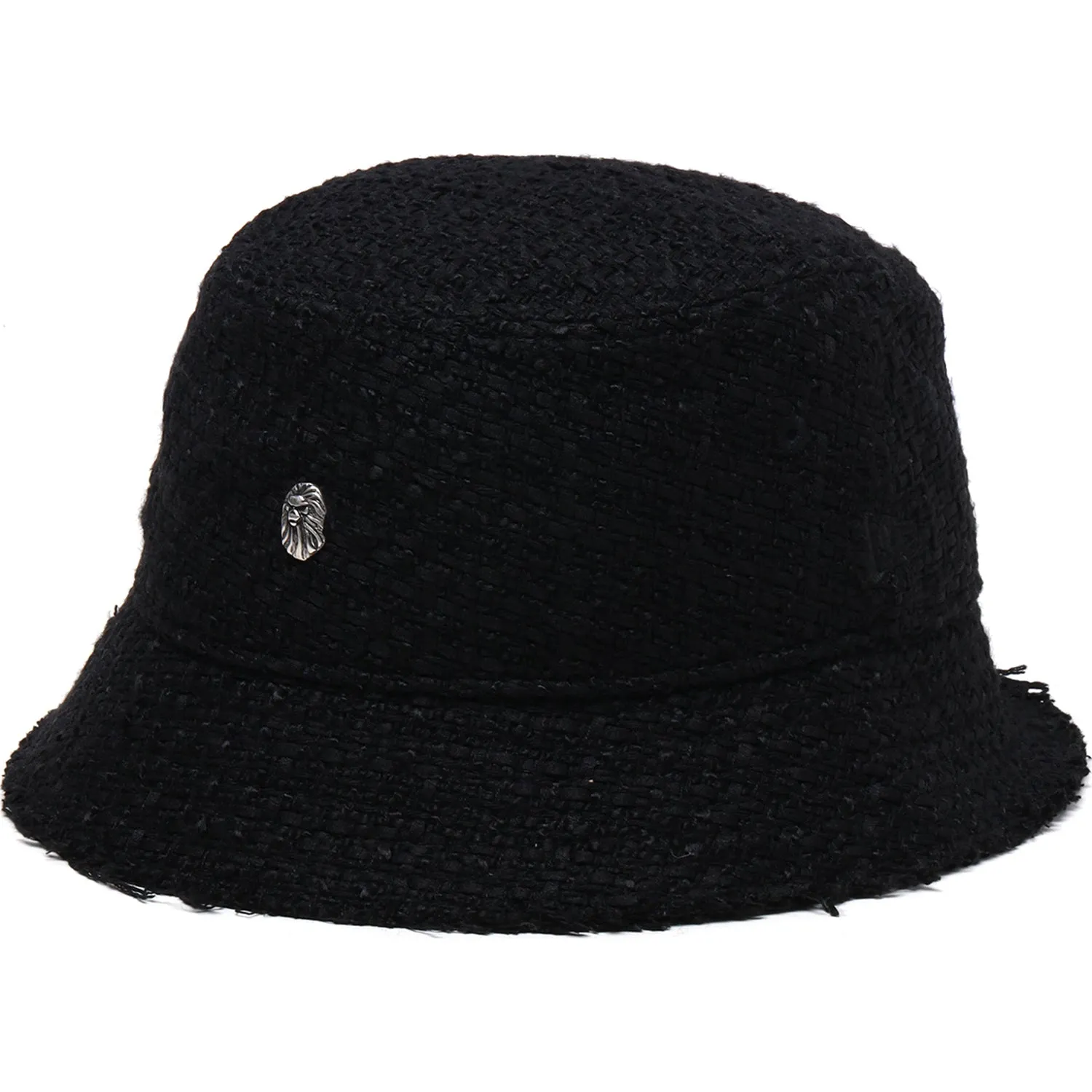 BAPE BLACK X NEW ERA LOGO TWEED HAT MENS