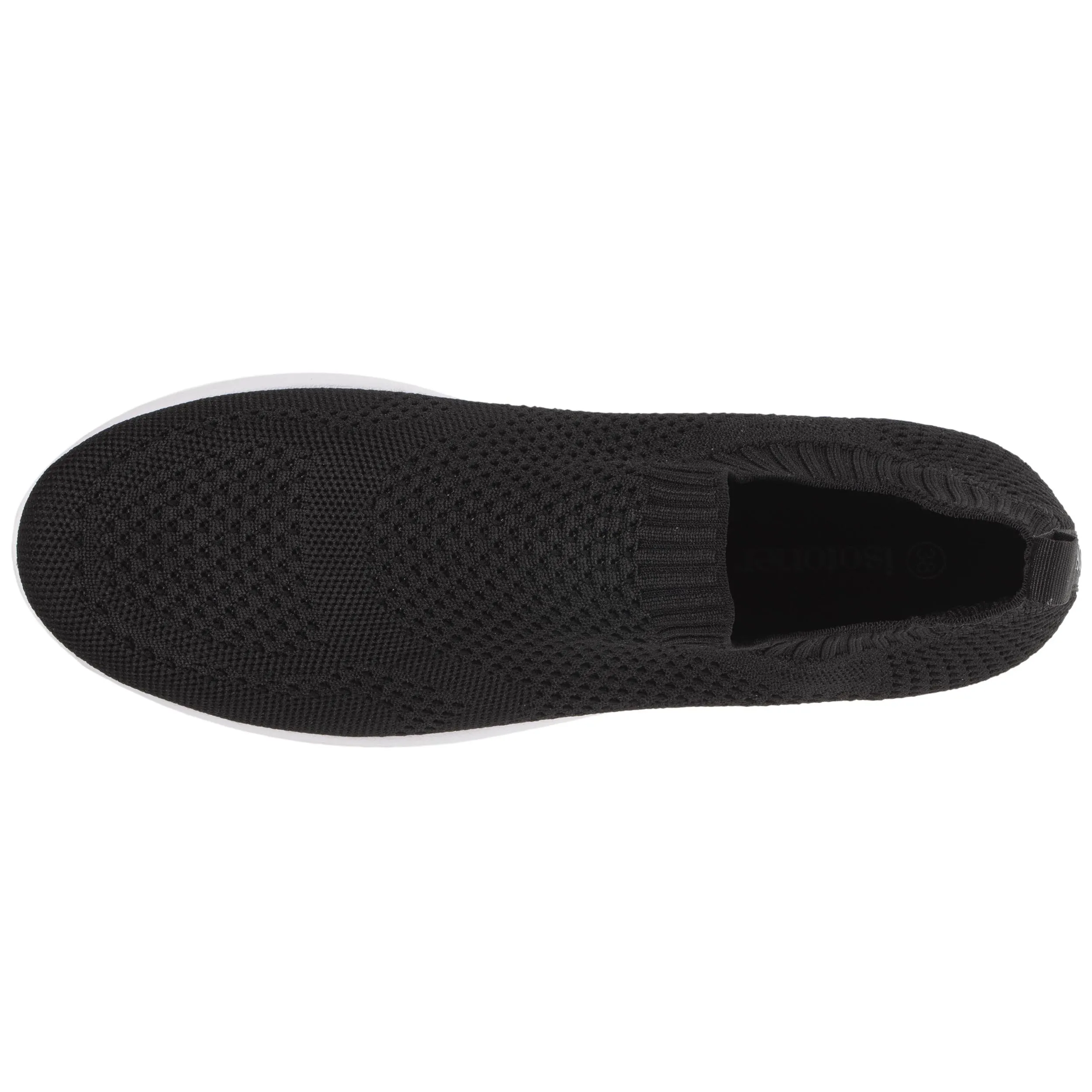 Baskets Confort Femme Slip-on Noir