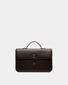 Beckett Briefcase In Ebano Leather 