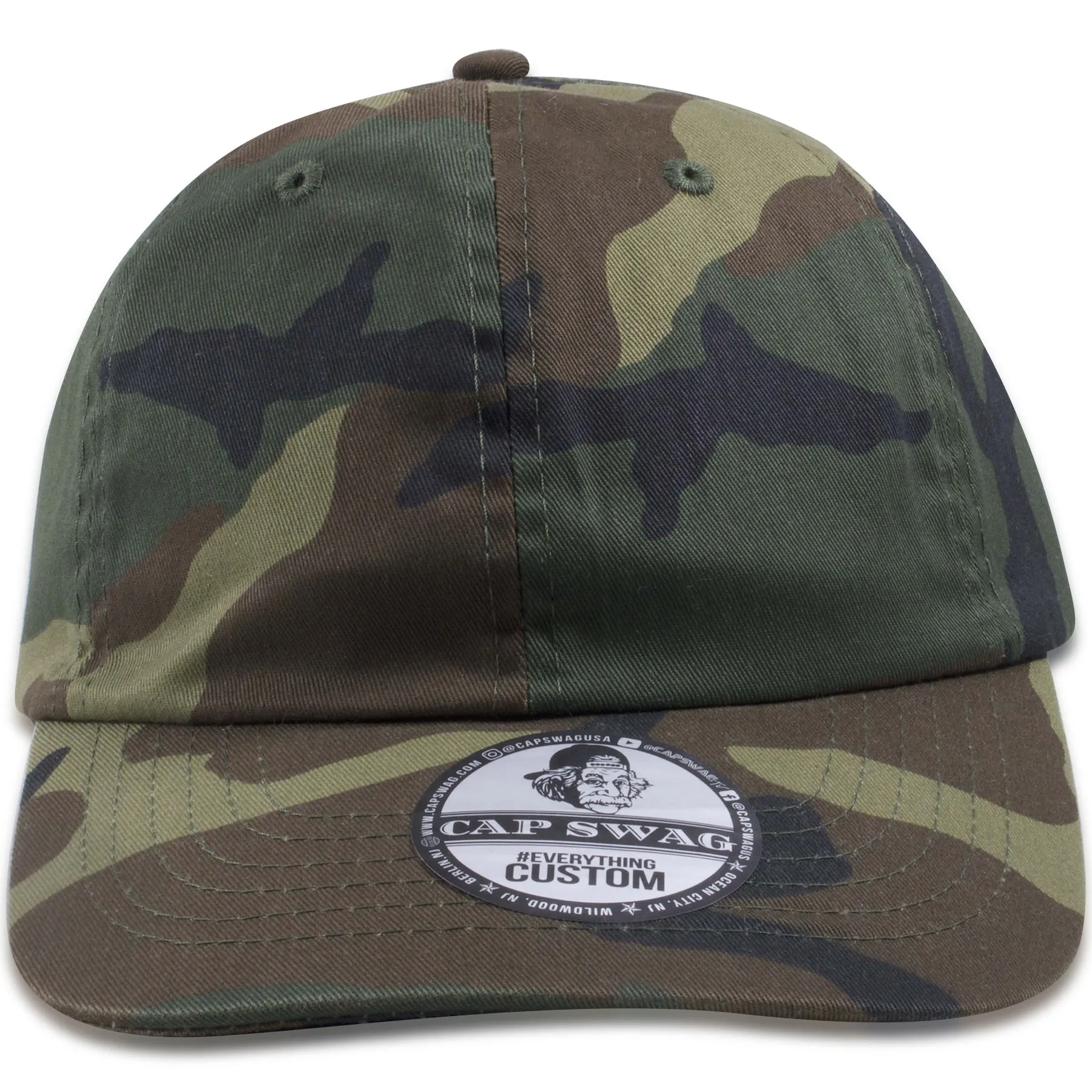 Blank Camouflage Adjustable Dad Hat