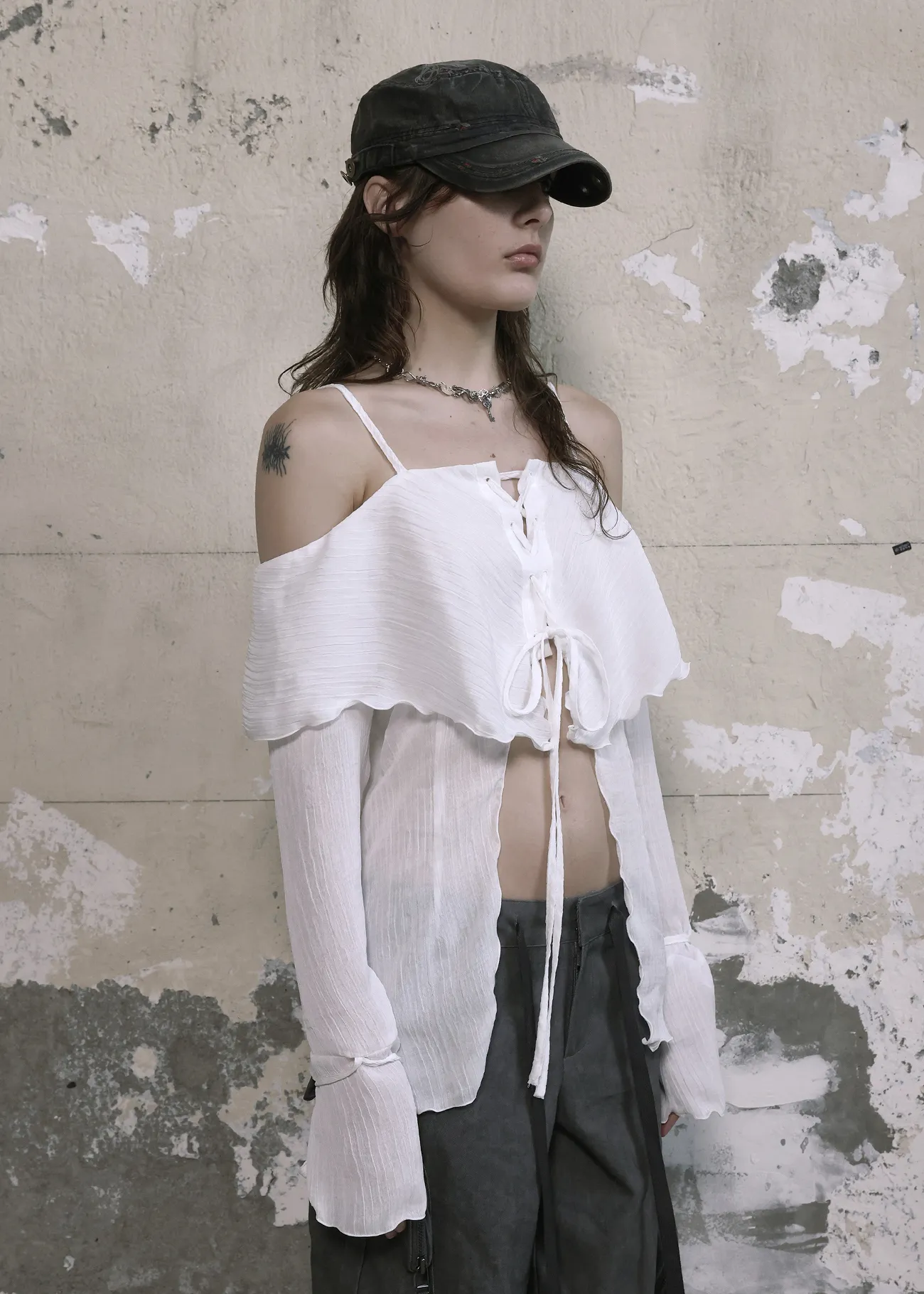 Bohemian Seoul  |Casual Style Street Style Long Sleeves Plain Party Style