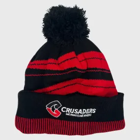 Classic Crusaders Super Rugby Bobble Beanie Hat