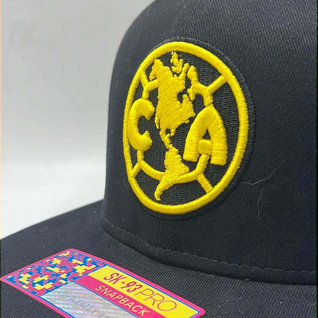 Club America Black Snapback Hat