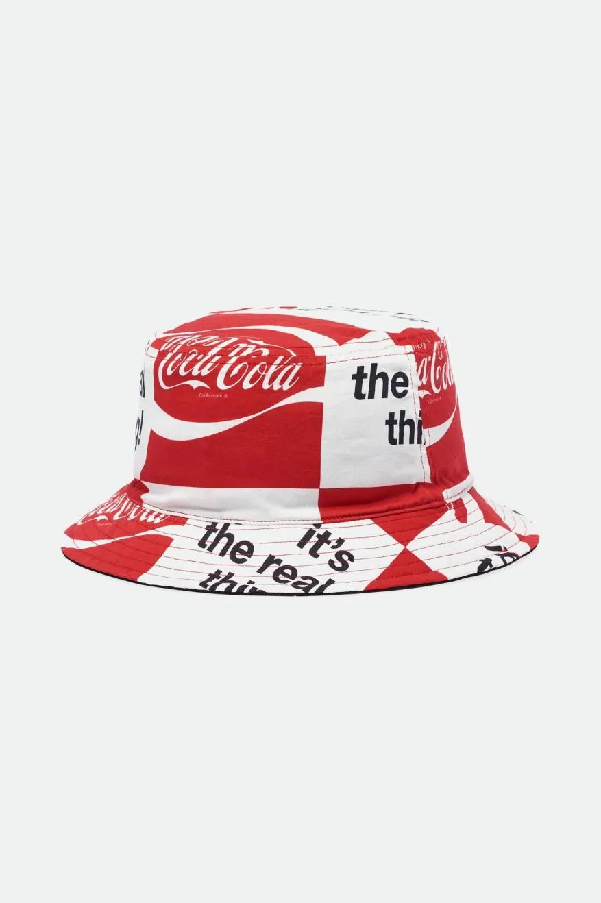 Coca-Cola Good Day Reversible Bucket Hat  - Coke Red/Black