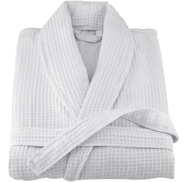 Connoisseur Cotton Waffle Bathrobes with Stitched Belt 10 Pack