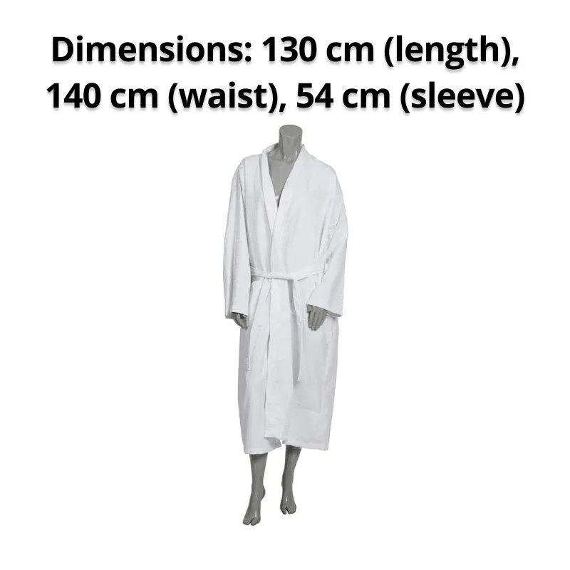 Connoisseur Cotton Waffle Bathrobes with Stitched Belt 10 Pack