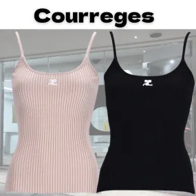 Courreges  |Casual Style Rib Office Style Elegant Style Formal Style