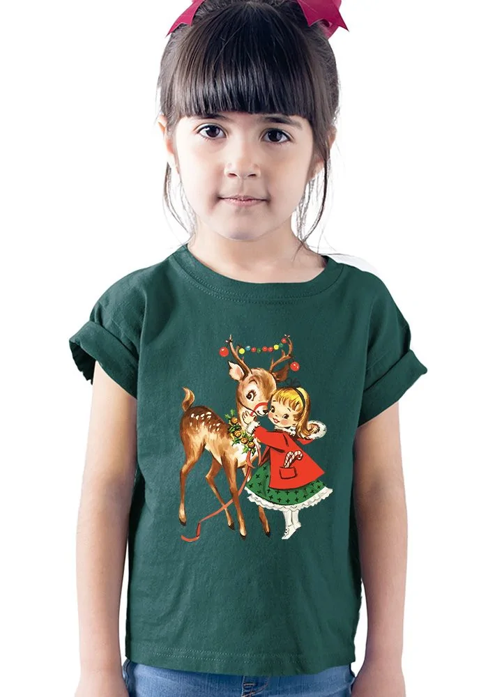 Deer Girl Kids T-Shirt