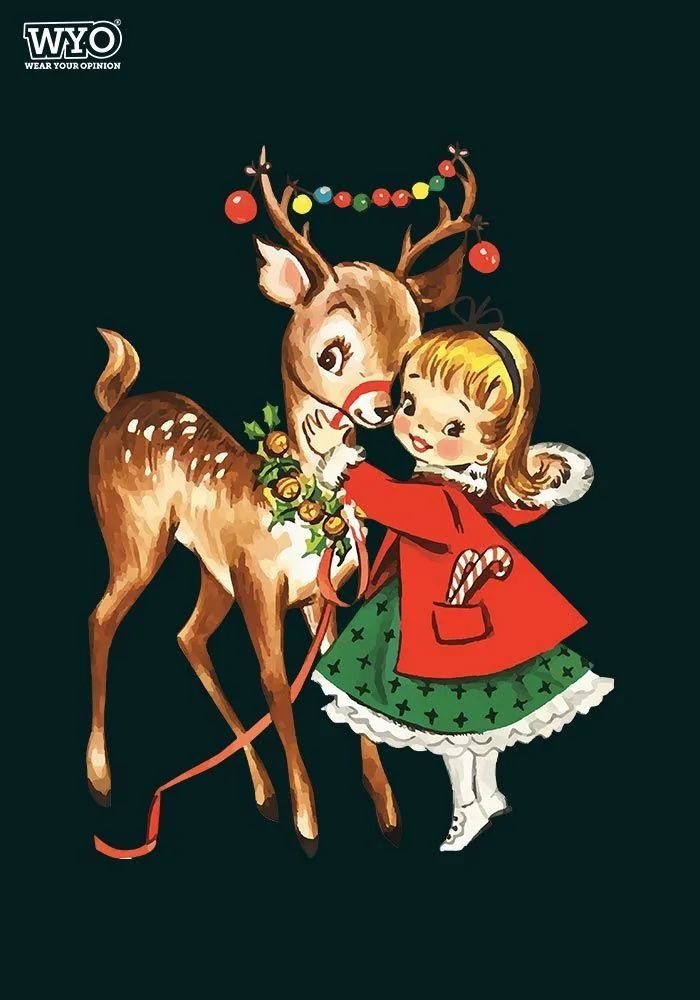 Deer Girl Kids T-Shirt