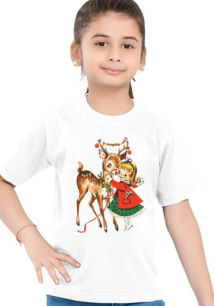 Deer Girl Kids T-Shirt