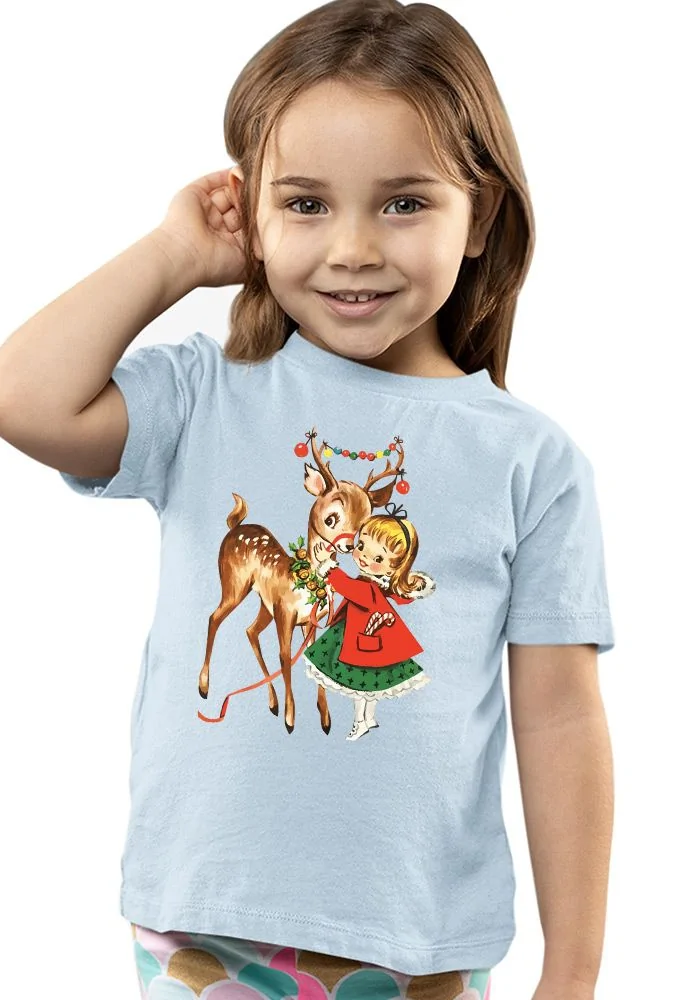 Deer Girl Kids T-Shirt