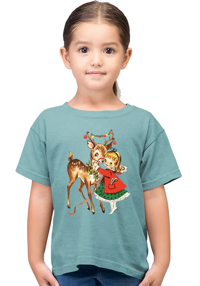 Deer Girl Kids T-Shirt