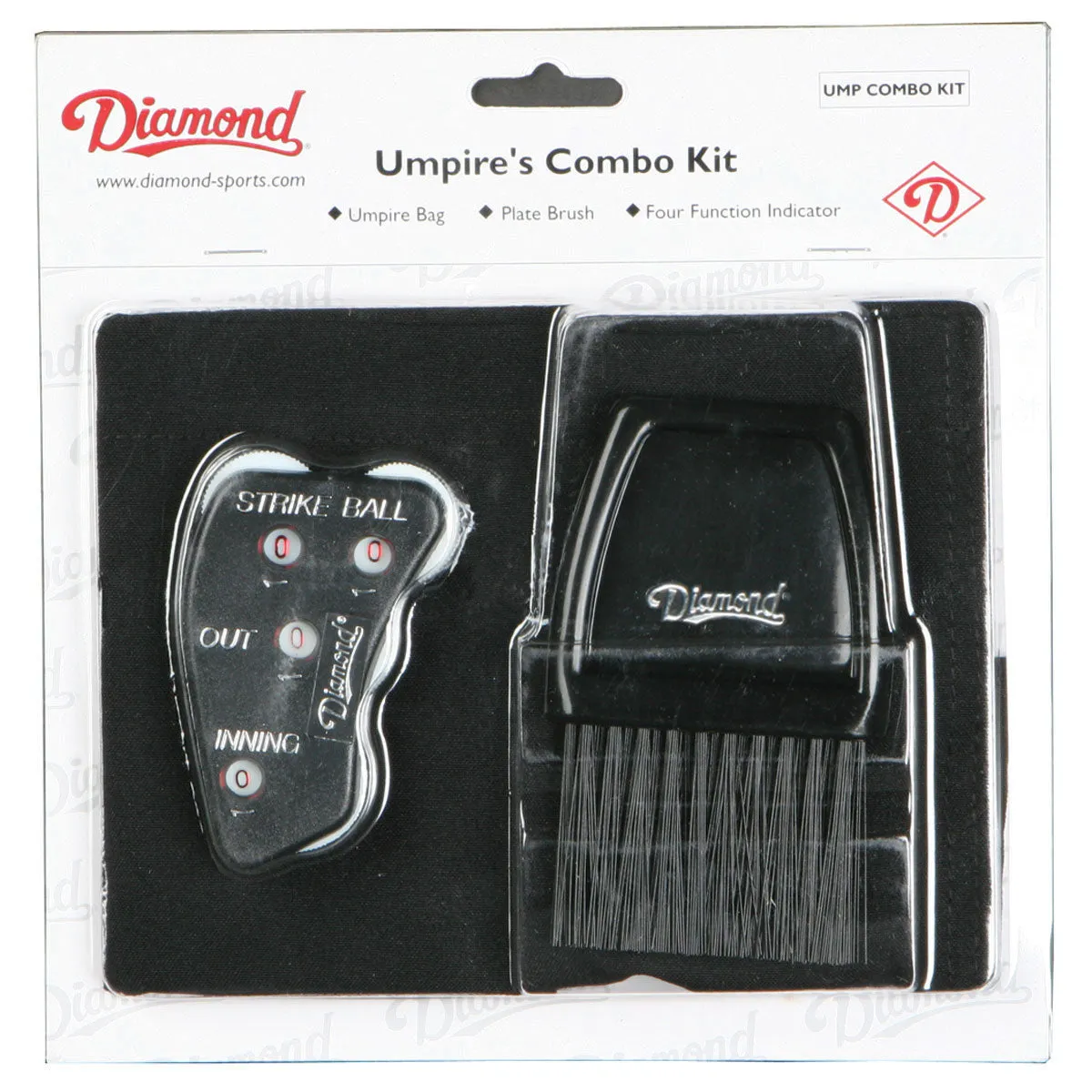 Diamond Umpire Combo Kit (Ball Bag/Indicator/Brush): UMP COMBO KIT