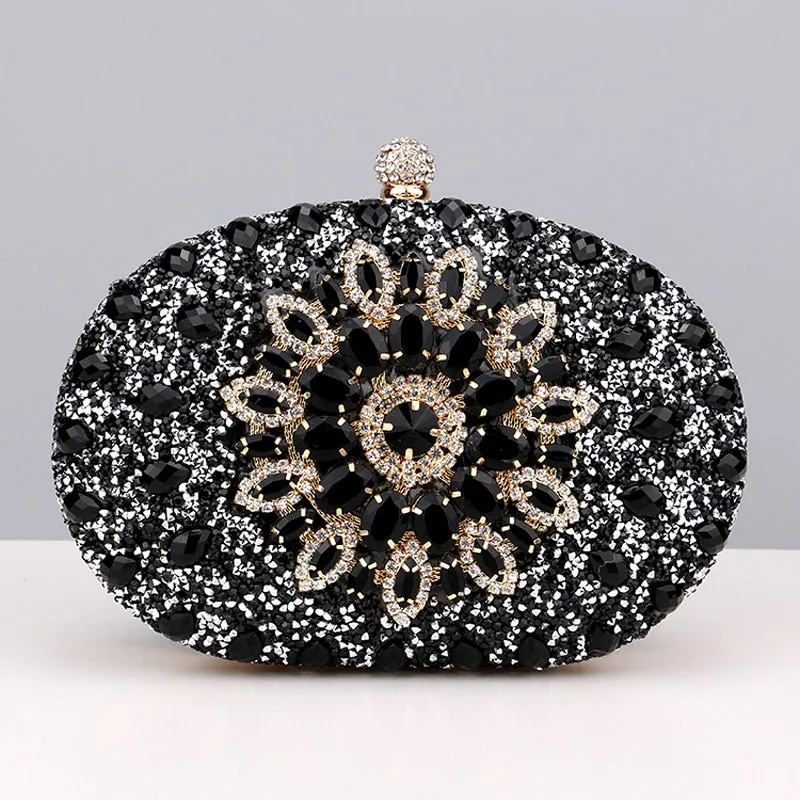 Diamond Women Luxury Clutch Evening Bag Wedding Crystal Ladies Cell Phone Pocket Purse