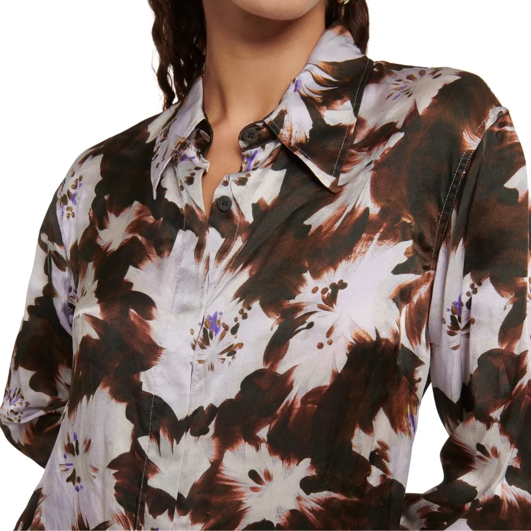 Dries Van Noten  |Flower Patterns Casual Style Long Sleeves Party Style