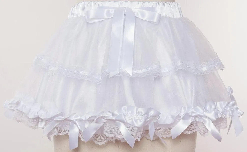 Elastic Gothic Lace Tutu Skirt