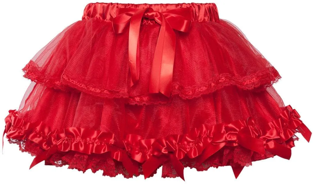 Elastic Gothic Lace Tutu Skirt