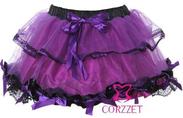 Elastic Gothic Lace Tutu Skirt