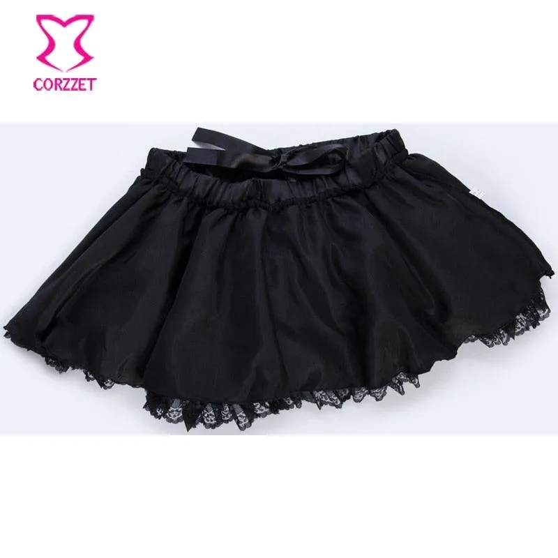 Elastic Gothic Lace Tutu Skirt