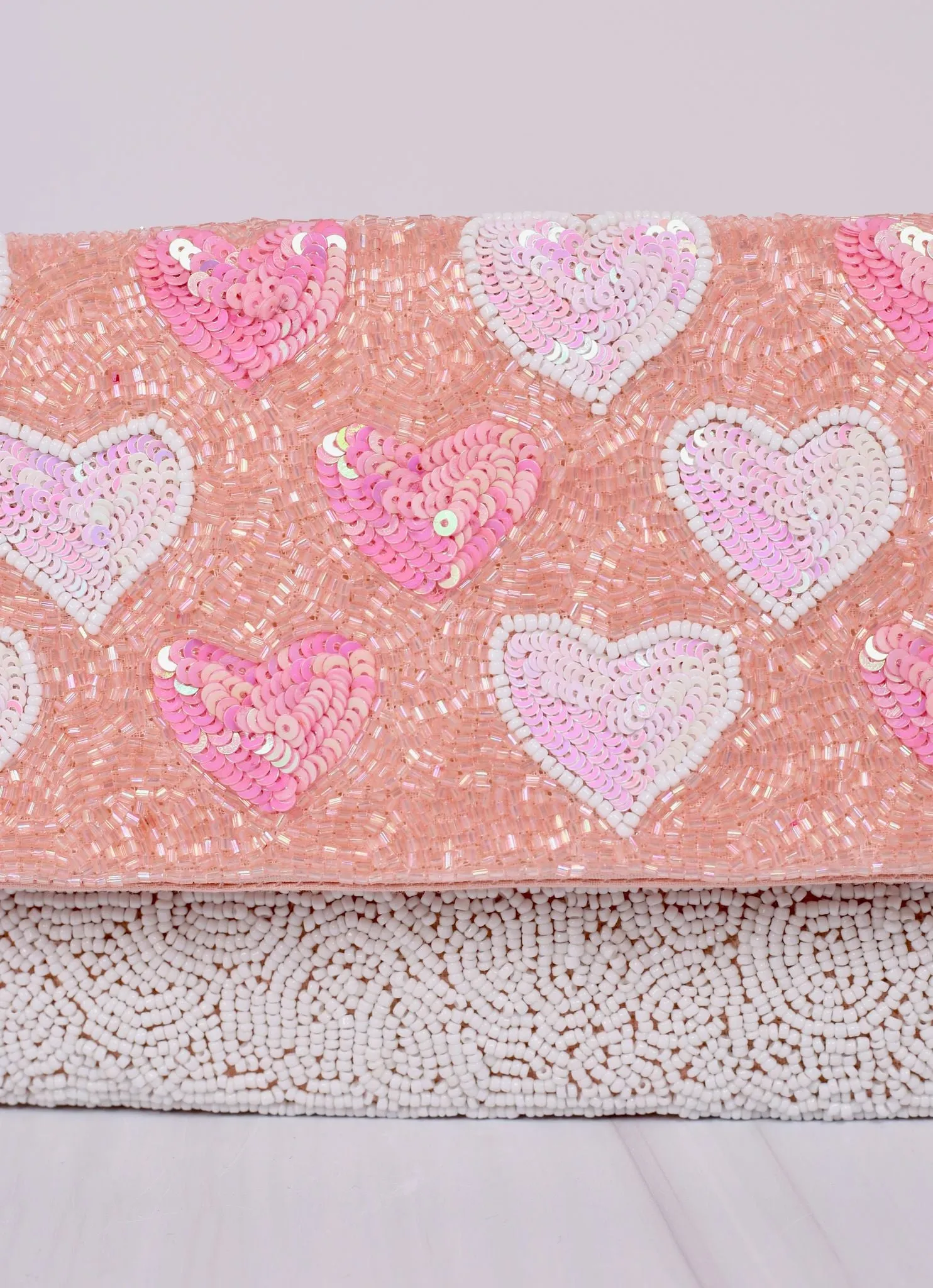 Embellished Heart Crossbody PINK MULTI