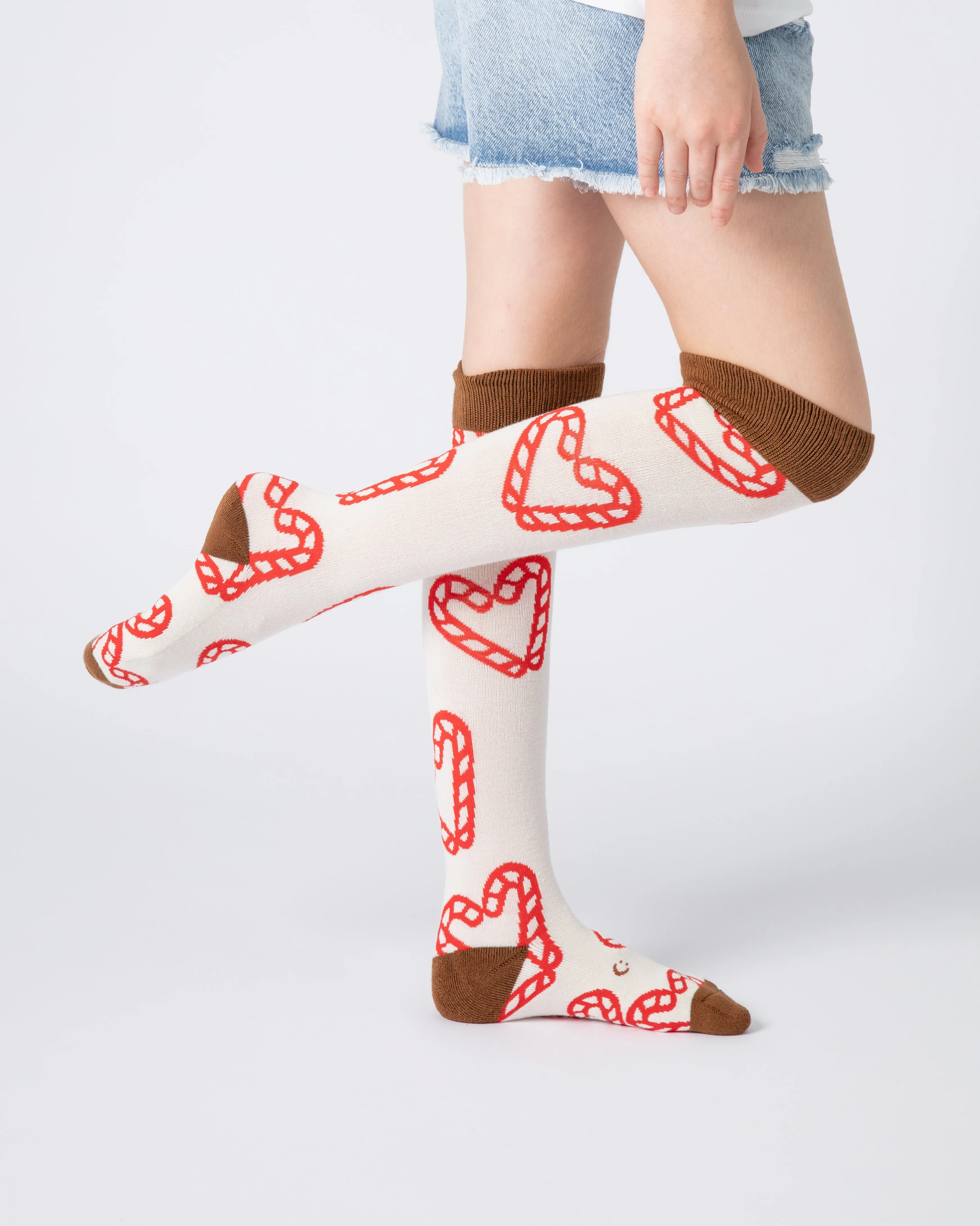 Everyday Knee-High Seamless Feel Socks 3 Pack (Kids) -  Festive