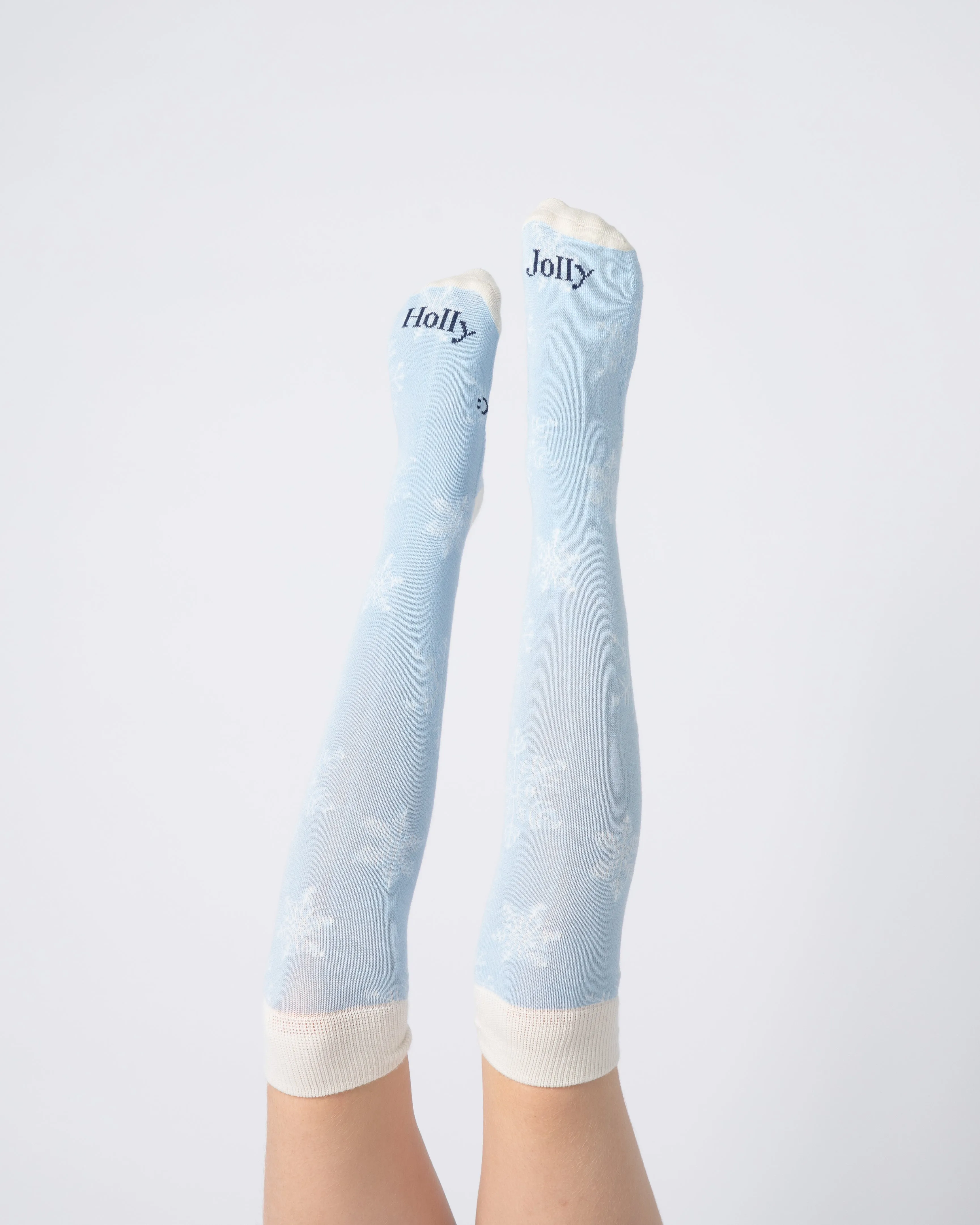 Everyday Knee-High Seamless Feel Socks (Kids) - Snowflake