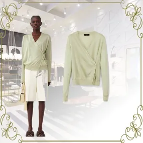 FABIANA FILIPPI  |Casual Style Silk Linen Long Sleeves Plain Party Style