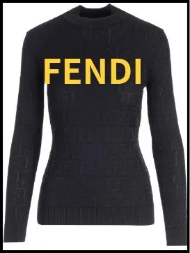 FENDI  |Casual Style Long Sleeves Medium Office Style Elegant Style