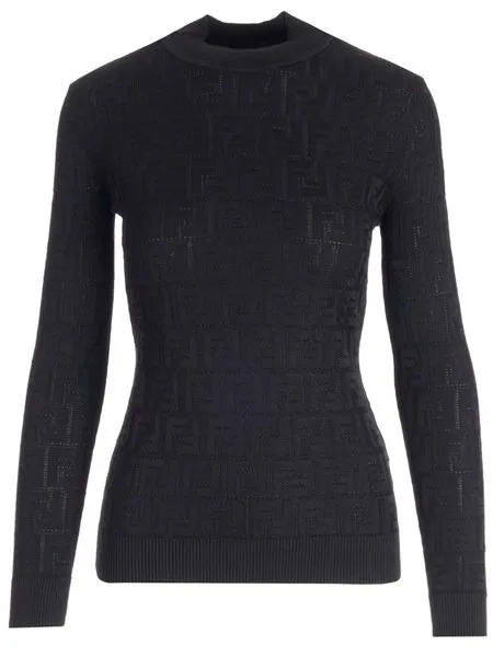 FENDI  |Casual Style Long Sleeves Medium Office Style Elegant Style