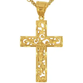 Filigree Cross Necklace Pendant with or without 20 Chain