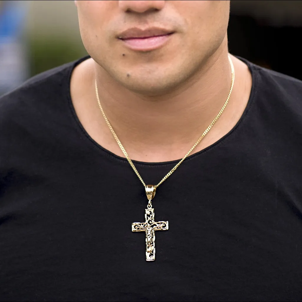 Filigree Cross Necklace Pendant with or without 20