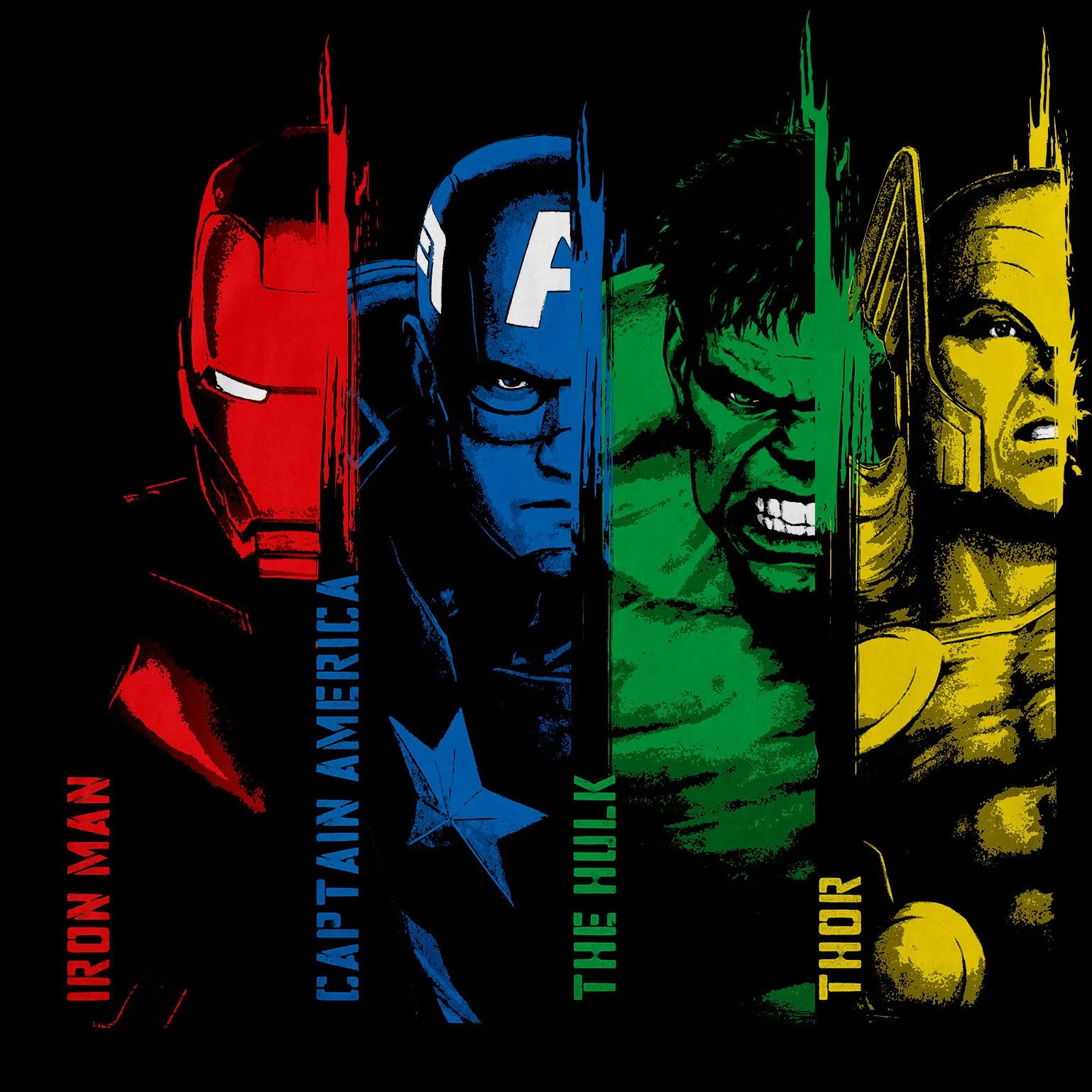 Four Avengers Kids T-Shirt