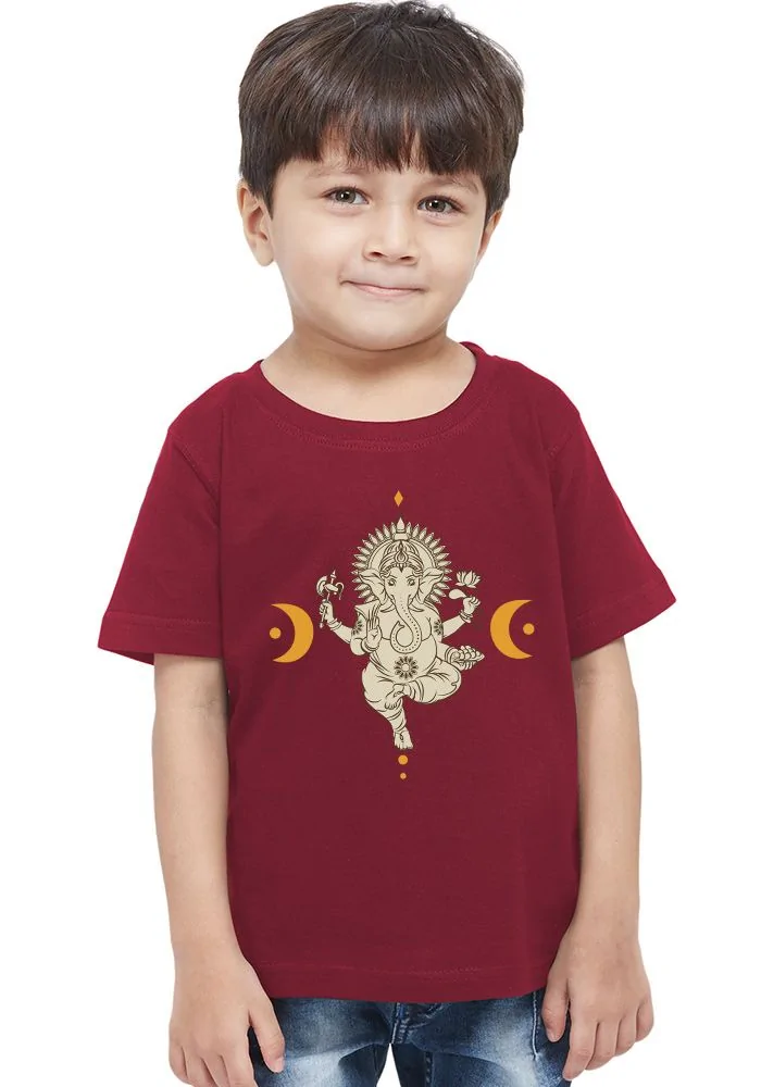 Ganesha Moon Kids T-Shirt