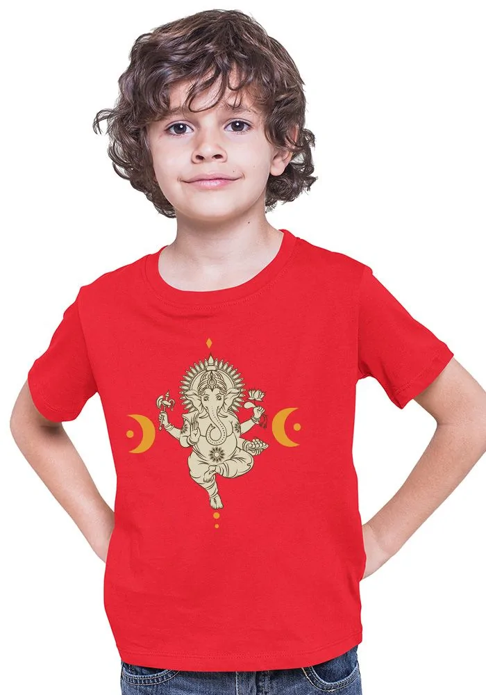 Ganesha Moon Kids T-Shirt