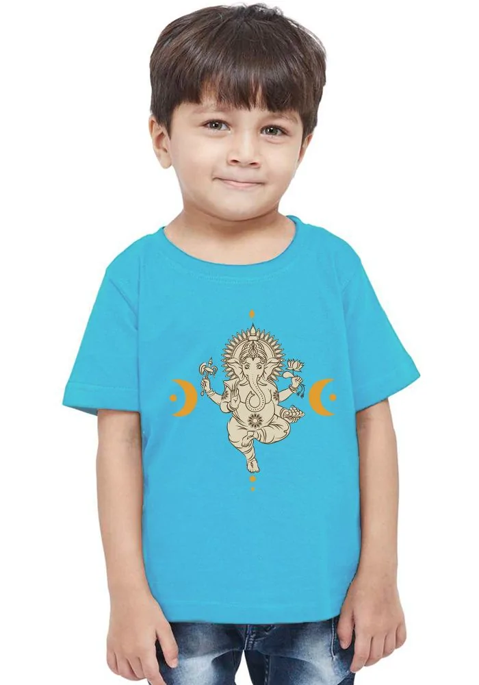 Ganesha Moon Kids T-Shirt