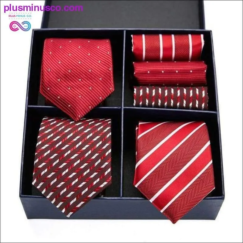 Gift box Pack Mens Tie Skinny Pink palid 100% Silk Classic