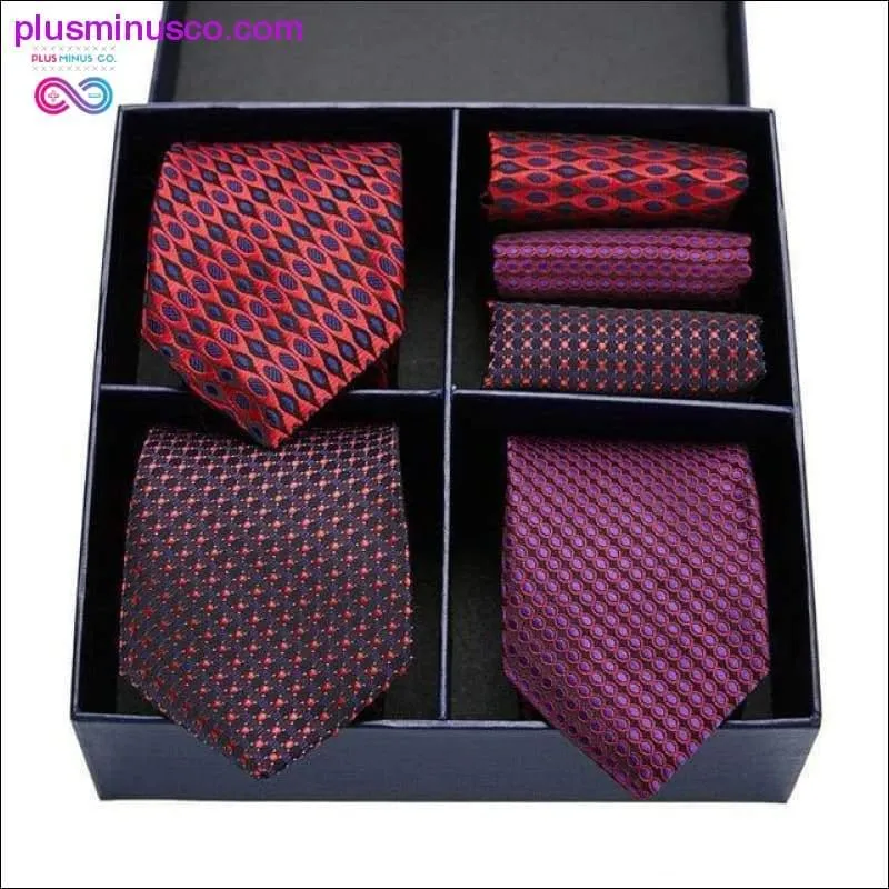 Gift box Pack Mens Tie Skinny Pink palid 100% Silk Classic