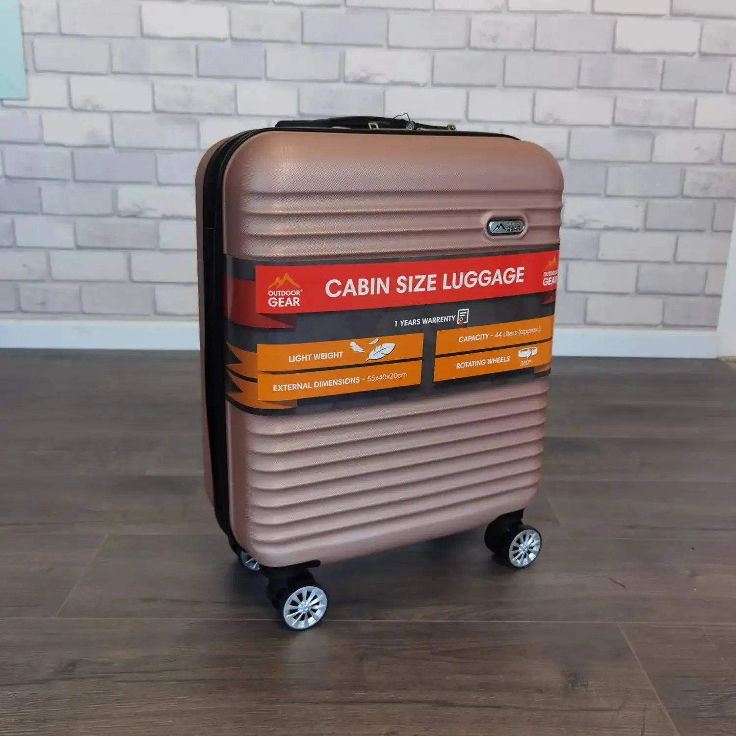 Hard Shell Cabin Case - Rose Gold