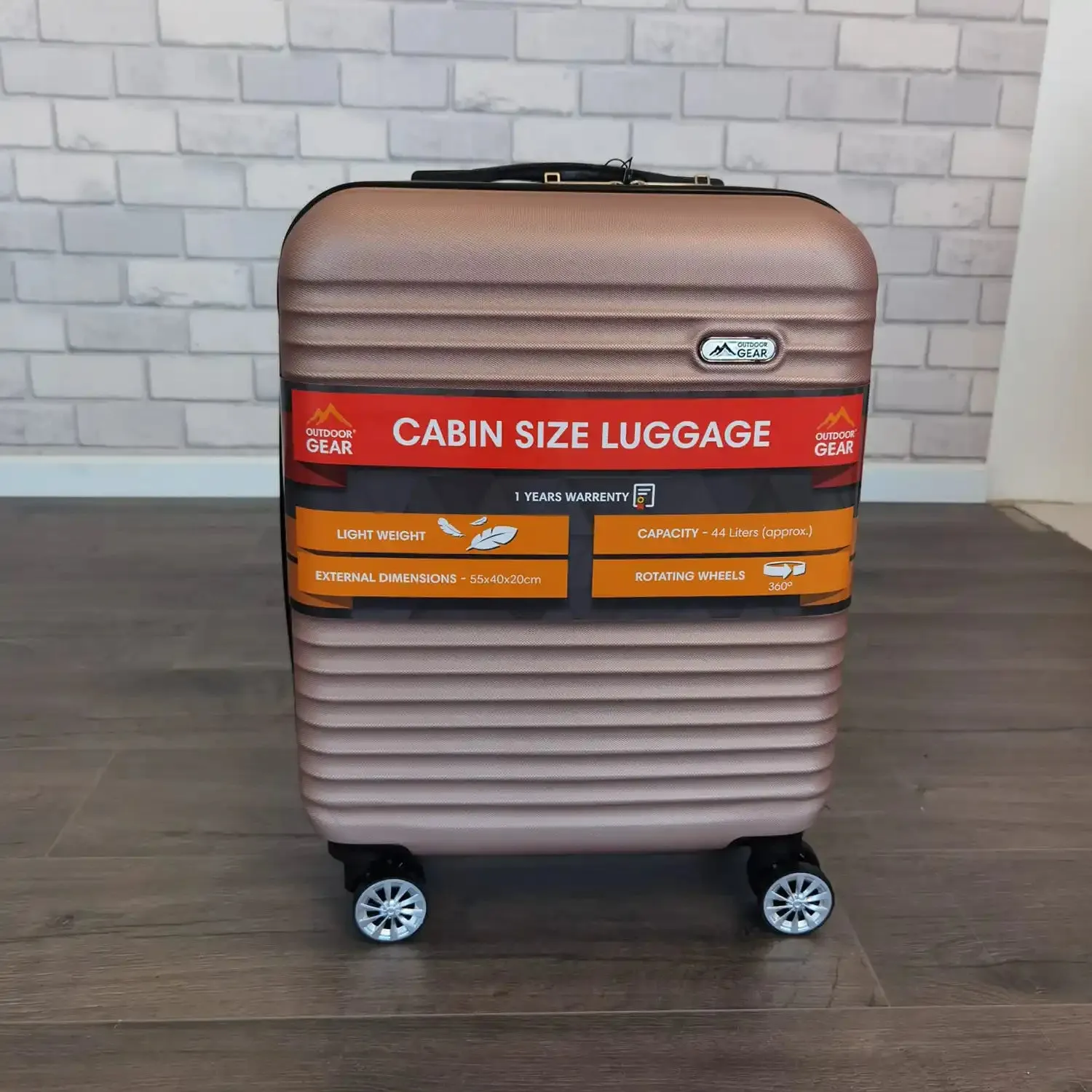 Hard Shell Cabin Case - Rose Gold