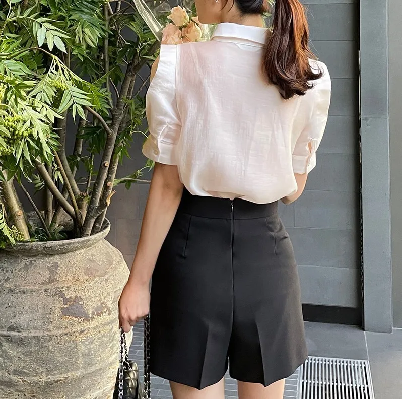 I AM MARI  |Office Style Elegant Style Puff Sleeves Formal Style  Bridal