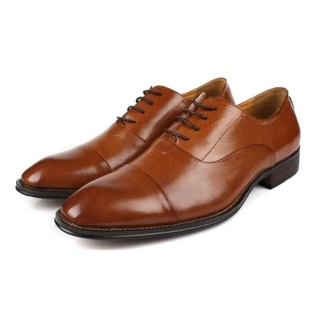 Italian Design Genuine Leather Wedding Dress Shoes for Men