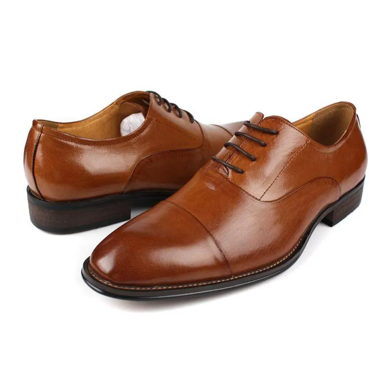 Italian Design Genuine Leather Wedding Dress Shoes for Men