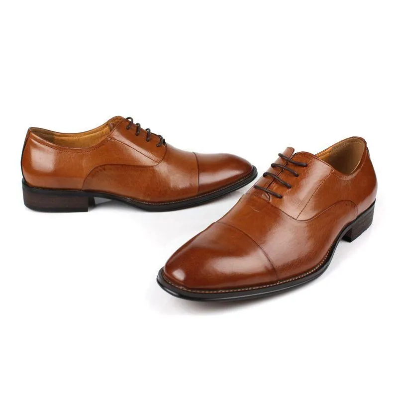 Italian Design Genuine Leather Wedding Dress Shoes for Men